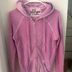 FREE CITY pink hoodie “Artists Wanted”